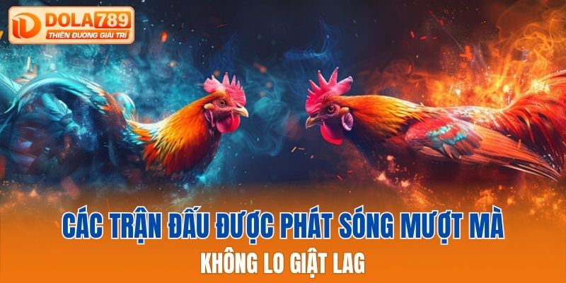 Các trận đấu được phát sóng mượt mà, không lo giật lag